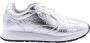 Liu Jo Vibe 02 leren sneakers zilver - Thumbnail 3