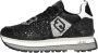 Liu Jo Glitter Platform Sneakers voor modebewuste vrouwen Black Dames - Thumbnail 8