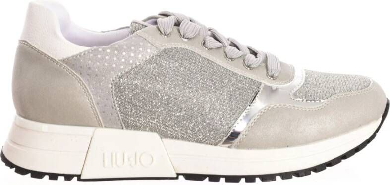 Liu Jo Metallic Sneakers met Uniek Design Gray Dames