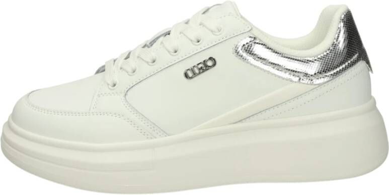 Liu Jo Witte Sport Sneakers Logo Zijkant