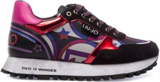 Liu Jo Multikleur Leren Sneakers Meerkleurig Dames