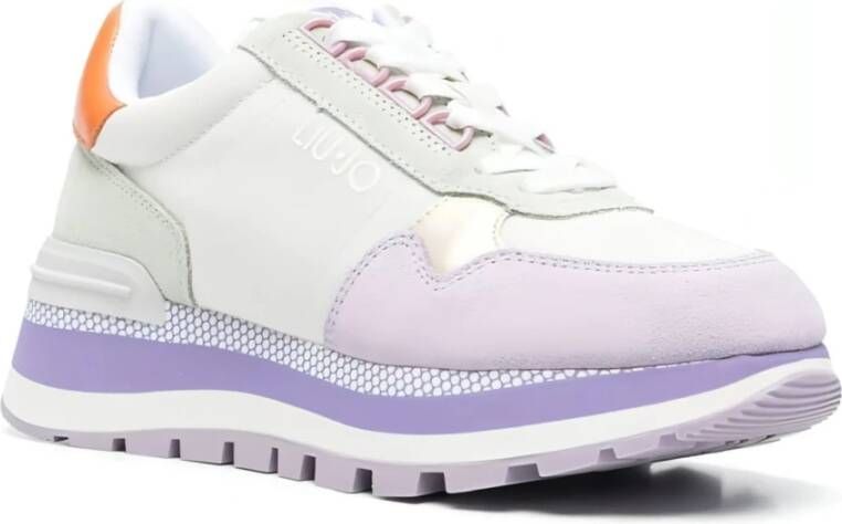 Liu Jo Multicolor Leren Sneakers voor Vrouwen White Dames - Foto 11