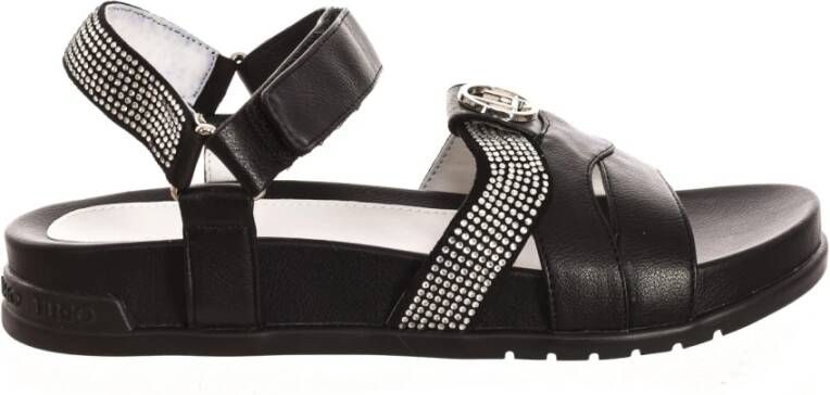 Liu Jo Sandaaltjes met Klittenbandsluiting Black Dames