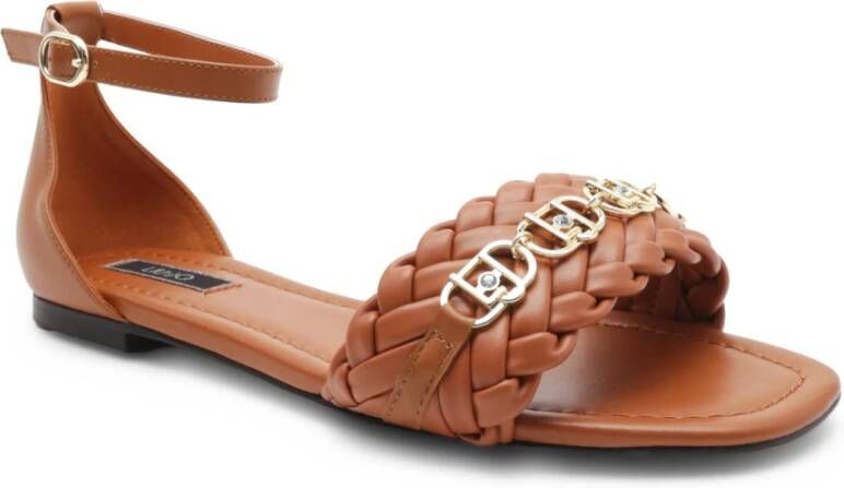 Liu Jo Casual Camel Leren Dames Sandalen Brown Dames