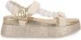 Liu Jo Platform Sandals Braiding Dames Sandalen White Butter - Thumbnail 15