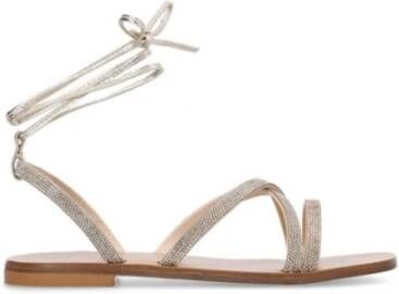 Liu Jo Platte Sandalen met Bandjes voor Dames Beige Dames