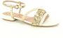 Liu Jo Platte sandalen in beige en goud Beige Dames - Thumbnail 1