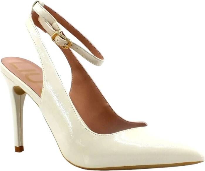 Liu Jo Boter Patent Leren Slingback Pumps Wit Dames - Foto 4