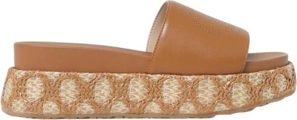 Liu Jo Raffia Platform Slide Sandalen