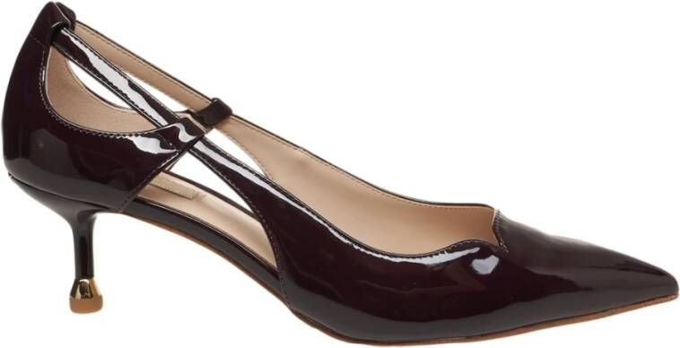 Liu Jo Rode Lakleren Enkelband Pumps
