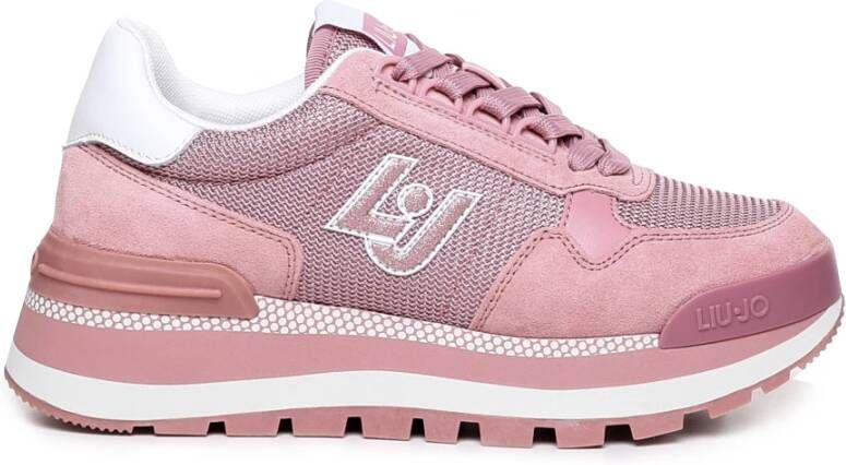 Liu Jo Roze veterschoenen met suède details Roze Dames - Foto 2