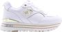 Liu Jo Witte Leren Sneaker met Verwijderbare Binnenzool White Dames - Thumbnail 2