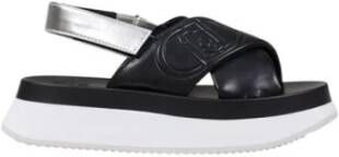 Liu Jo Sandalen met kruisband en verstelbare band achteraan