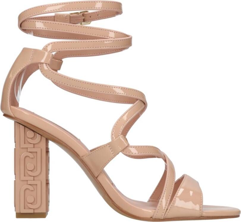 Liu Jo Verhoog Stijl met Hoge Hak Sandalen Beige Dames