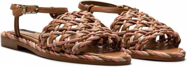 Liu Jo Shoes Sandals Milano Pepita06 Nut Coral Ex014 Bruin Dames