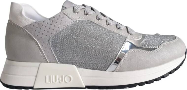 Liu Jo Metallic Sneakers met Uniek Design Gray Dames
