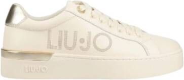 Liu Jo Silvia 65 Lage Dames Sneakers Leer Butter Light Gold - Foto 3