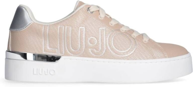 Liu Jo Silvia 907 Sneakers in Zand Saffiano Leer