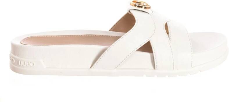 Liu Jo Slipper-stijl Sandalen met Origineel Ontwerp en Sprankeling White Dames