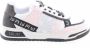 Liu Jo Metalen Eyelet Ronde Neus Sneakers met Zijrits White Dames - Thumbnail 2