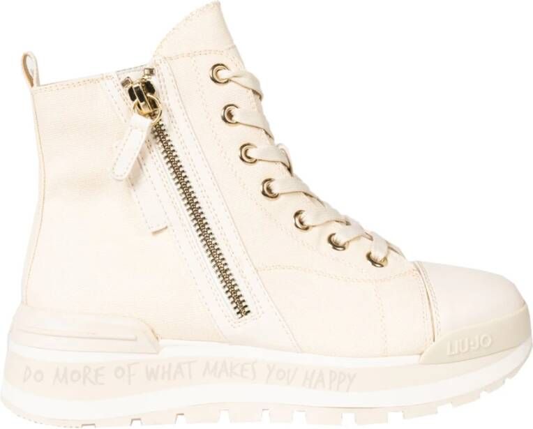 Liu Jo Lace-up Boots Beige Dames