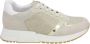 Liu Jo Metallic Sneakers met Uniek Design Beige Dames - Thumbnail 3
