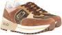 Liu Jo Maxi Wonder 20 suède sneakers bruin multi - Thumbnail 9