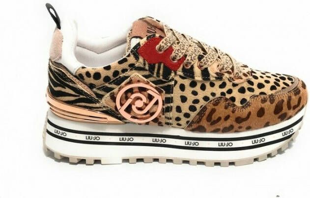 Liu Jo Dames Glitter Sneakers met Synthetisch en Leren Bovenwerk White Dames - Foto 6