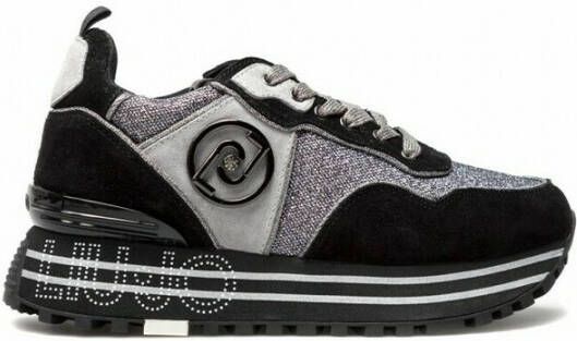 Liu Jo Sneakers Milano Maxi Wonder 24 Suede Zwart Dames - Foto 3