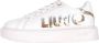 Liu Jo Witte Leren Sneaker met Pailletten Logo White Dames - Thumbnail 1