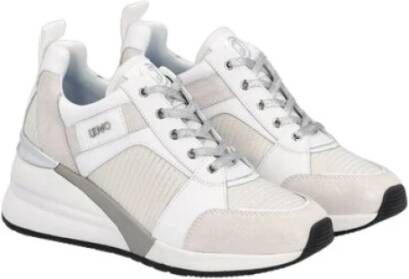 Liu Jo Dames Glitter Sneakers met Synthetisch en Leren Bovenwerk White Dames - Foto 8