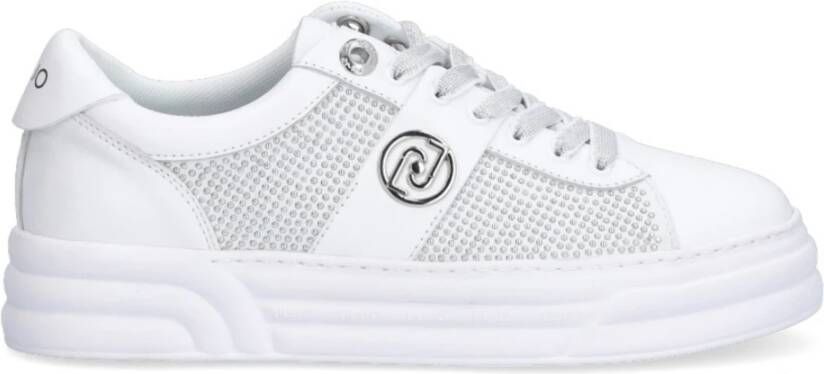 Liu Jo Kylie 10 Lage Dames Sneaker Leer White Light Gold - Foto 4