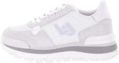 Liu Jo Sandkleurige Suède Sneakers voor Dames White Dames
