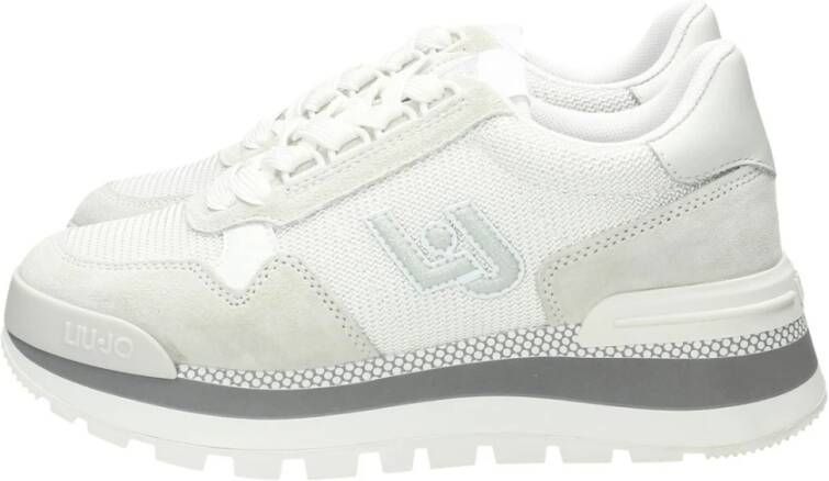 Liu Jo Sandkleurige Suède Sneakers voor Dames White Dames - Foto 4