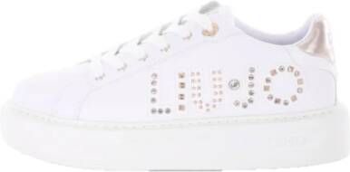 Liu Jo Kylie 10 Lage Dames Sneaker Leer White Light Gold - Foto 8