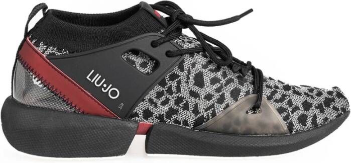 Liu Jo Sneakers met dierenprint Zwart Dames