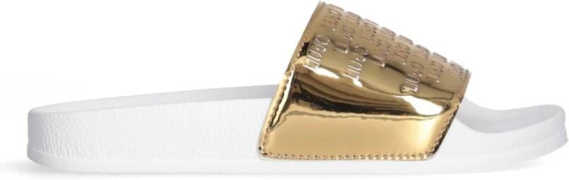 Liu Jo Spiegel wit goud sandalen met logo