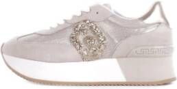 Liu Jo Sportieve Beige Sneakers Logo Zijkant