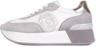 Liu Jo Sportieve Logo Sneakers Suède Rubberen Zool