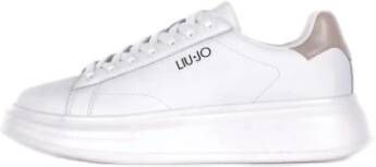 Liu Jo Sportieve Logo Zijleren Rubberen Sneakers