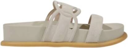 Liu Jo Zwarte Leren Band Slide Slippers Black Dames - Foto 3