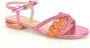 Liu Jo Stijlvolle Paarse Platte Sandalen Roze Dames - Thumbnail 1