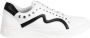 Liu Jo Stijlvolle sneakers met elastische banden en zilveren studs White Dames - Thumbnail 1