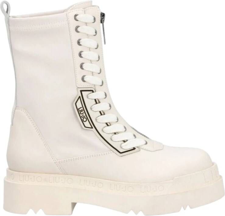 Liu Jo Stijlvolle Veterschoenen Beige Dames