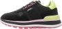 Liu Jo Stijlvolle zwarte leren sneakers - Thumbnail 1