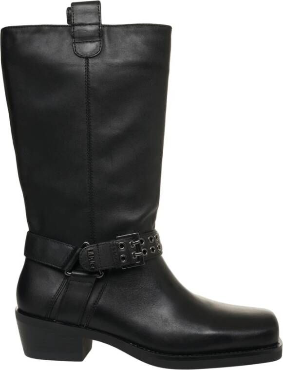 Liu Jo Studded Enkellaarzen in Nero