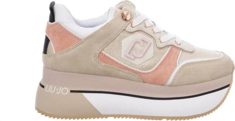 Liu Jo Super Maxi Wonder 2 Dames Sneakers Pink Beige - Foto 3