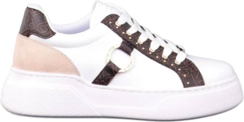 Liu Jo Witte bruine synthetische sneakers voor dames White Dames