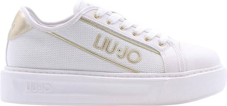 Liu Jo Witte Mesh Glitter Sneakers Kylie 26 White