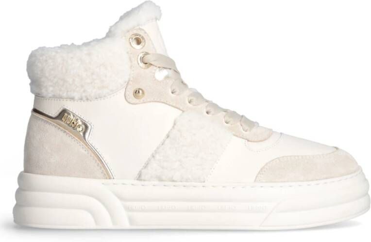 Liu Jo Cleo 22 Warm Mid Sneaker Basketball Dames Suede Sand - Foto 2